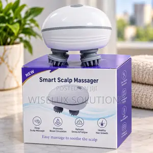 Electric Scalp Massager – 4 Massage Heads Rechargeable