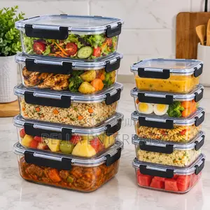 10pc Set Borosilicate Glass Storage Containers