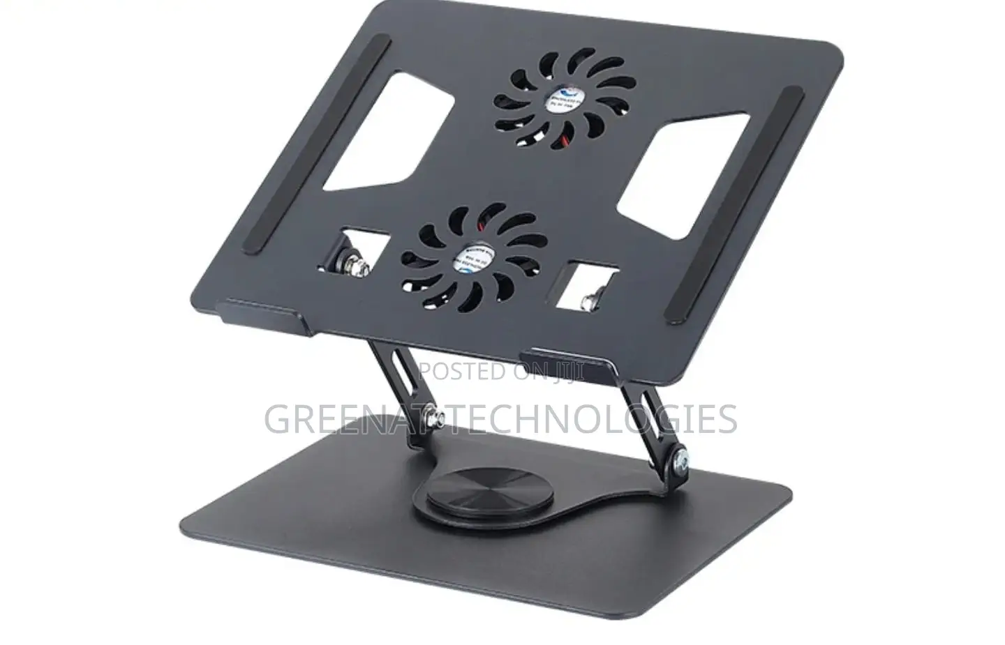 Rotating Laptop Stand With 2 Cooling Fan Stand Laptop Up to 17 Inch