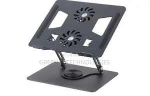 Rotating Laptop Stand With 2 Cooling Fan Stand Laptop Up to 17 Inch