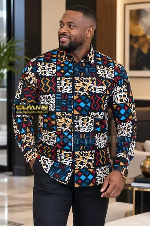 Kitenge Shirt for Men With Pocket