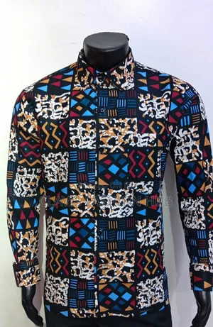 Kitenge Shirt for Men With Pocket