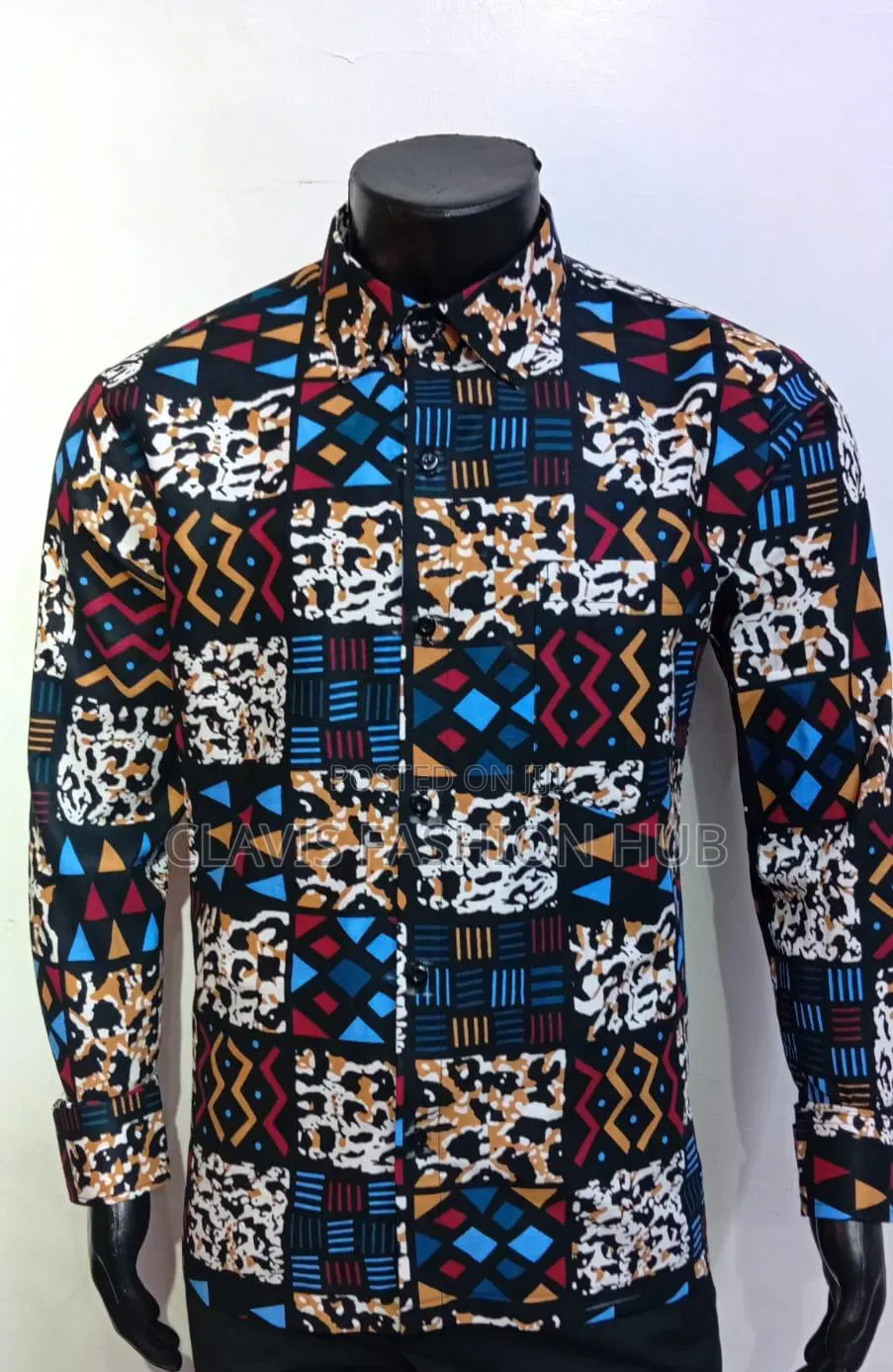 Kitenge Shirt for Men With Pocket