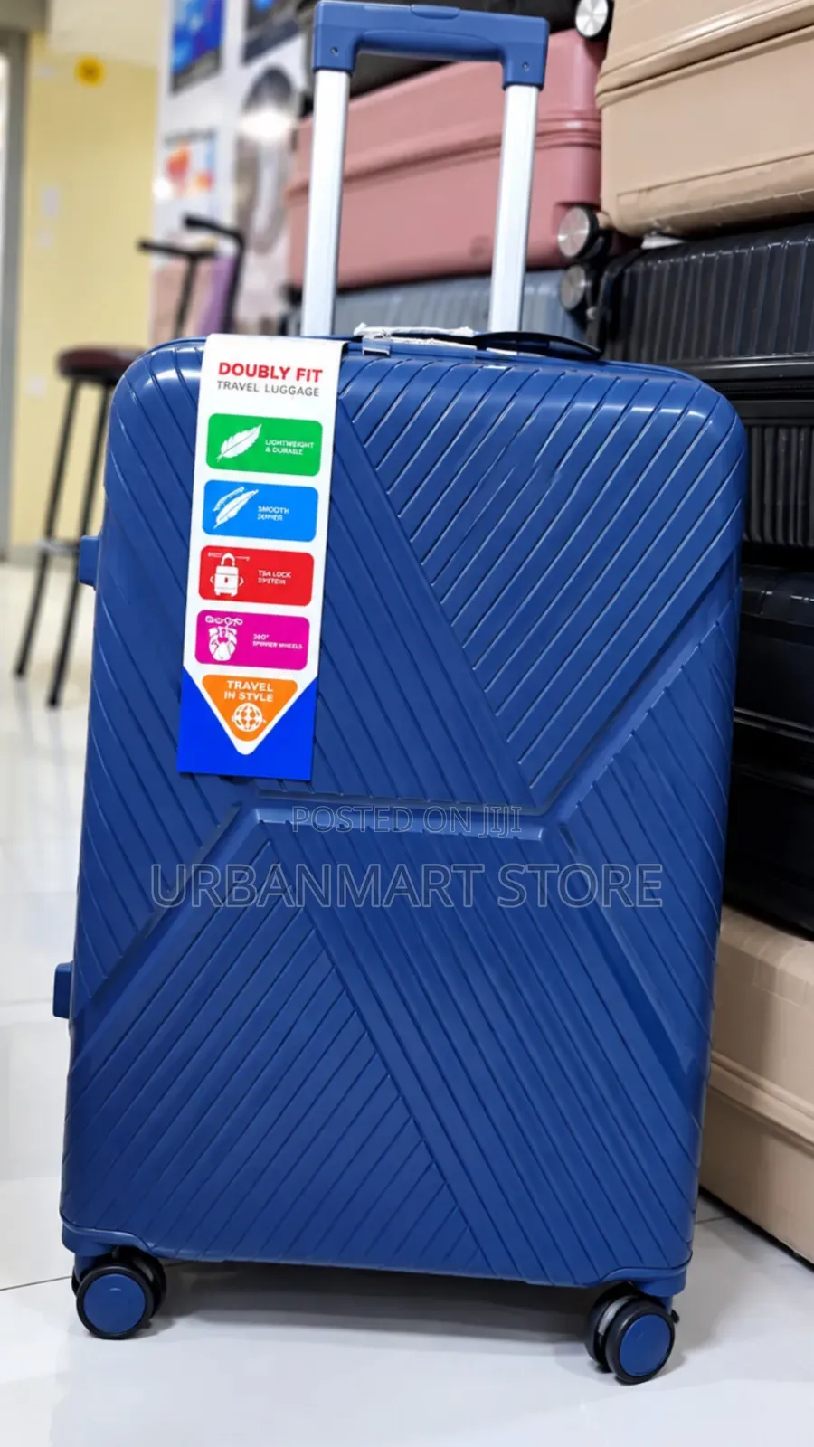 Big Sized Rubber Suitcase Single Piece 69.3cm