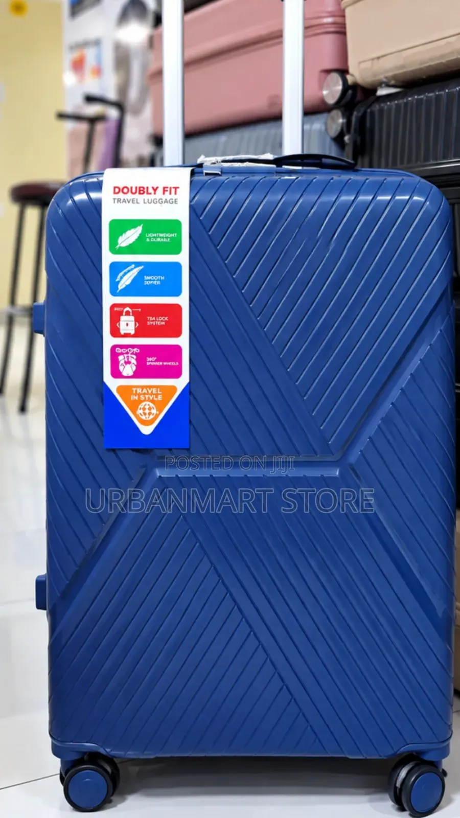 Brand New 69.3cm Rubber Travel Suitcase