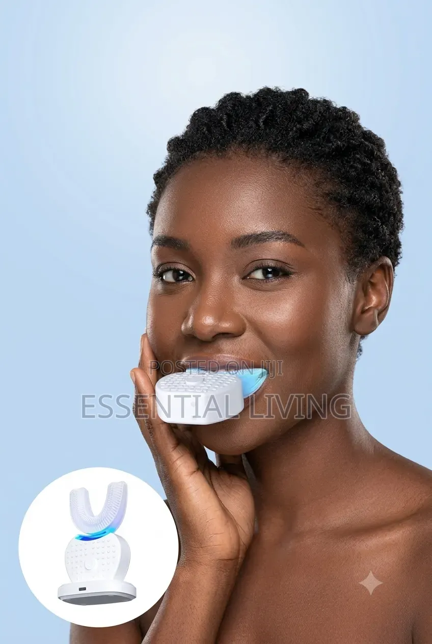 Teeth Whitening UV U-Shaped Automatic Toothbrush Blue Light