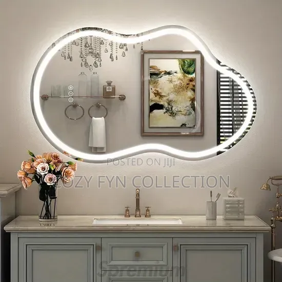 Irregular LED Mirror With Lighting