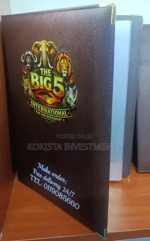 Menu Folders With Pockets