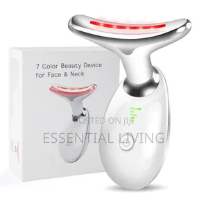Wrinkle Remover Neck Face Massager 3-Color Light Heated Skin Lifting