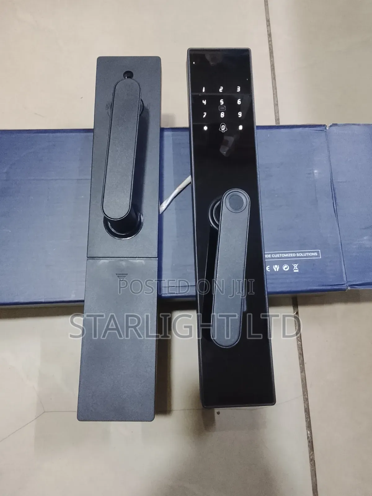 Handle-Integrated Fingerprint Lock