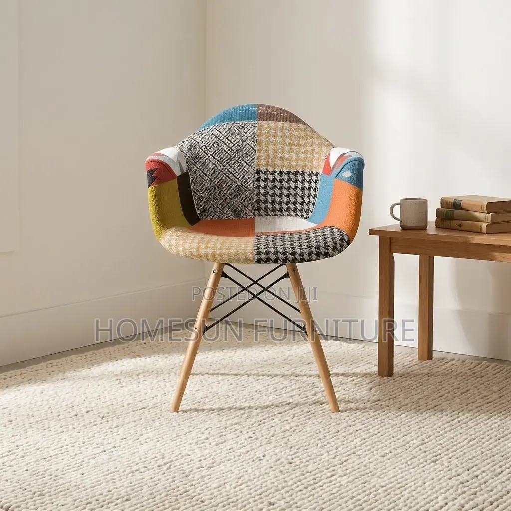 Patchwork Fabric Armchair – Stylish Comfortable