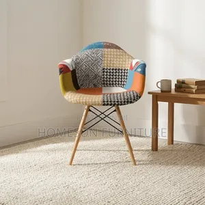 Patchwork Fabric Armchair – Stylish Comfortable