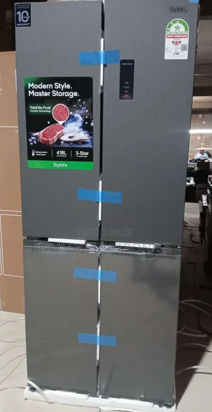 Syinix 421 Litres GLASS FOUR DOOR Refrigerato