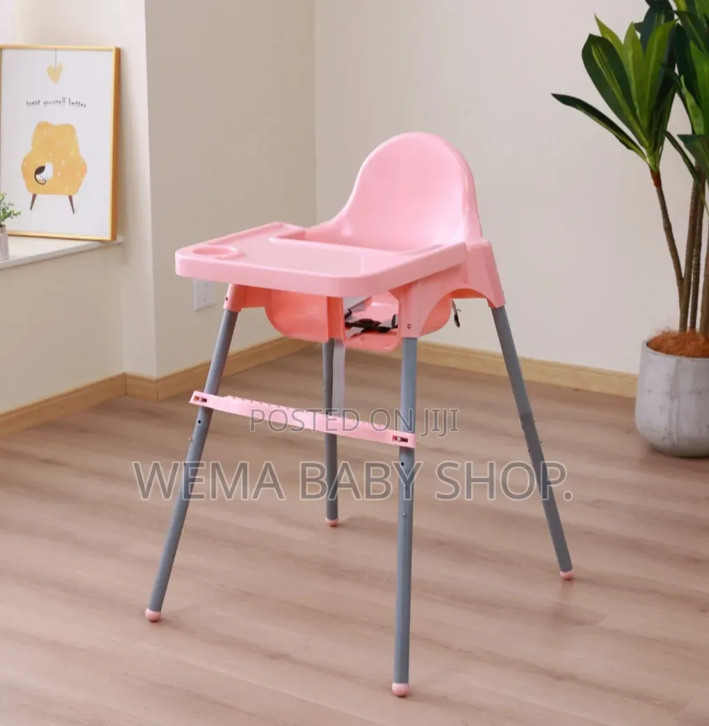 Multi-Functional Baby High Feeding Chair-Detachable Tray and Footrest.
