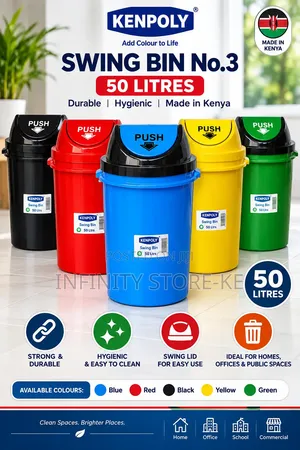 Large Capacity 50 LTRS Kenpoly Swing Bin