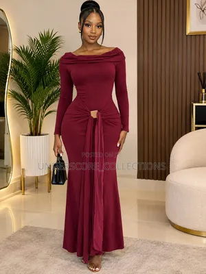Frontal Pattern Dinner Dress