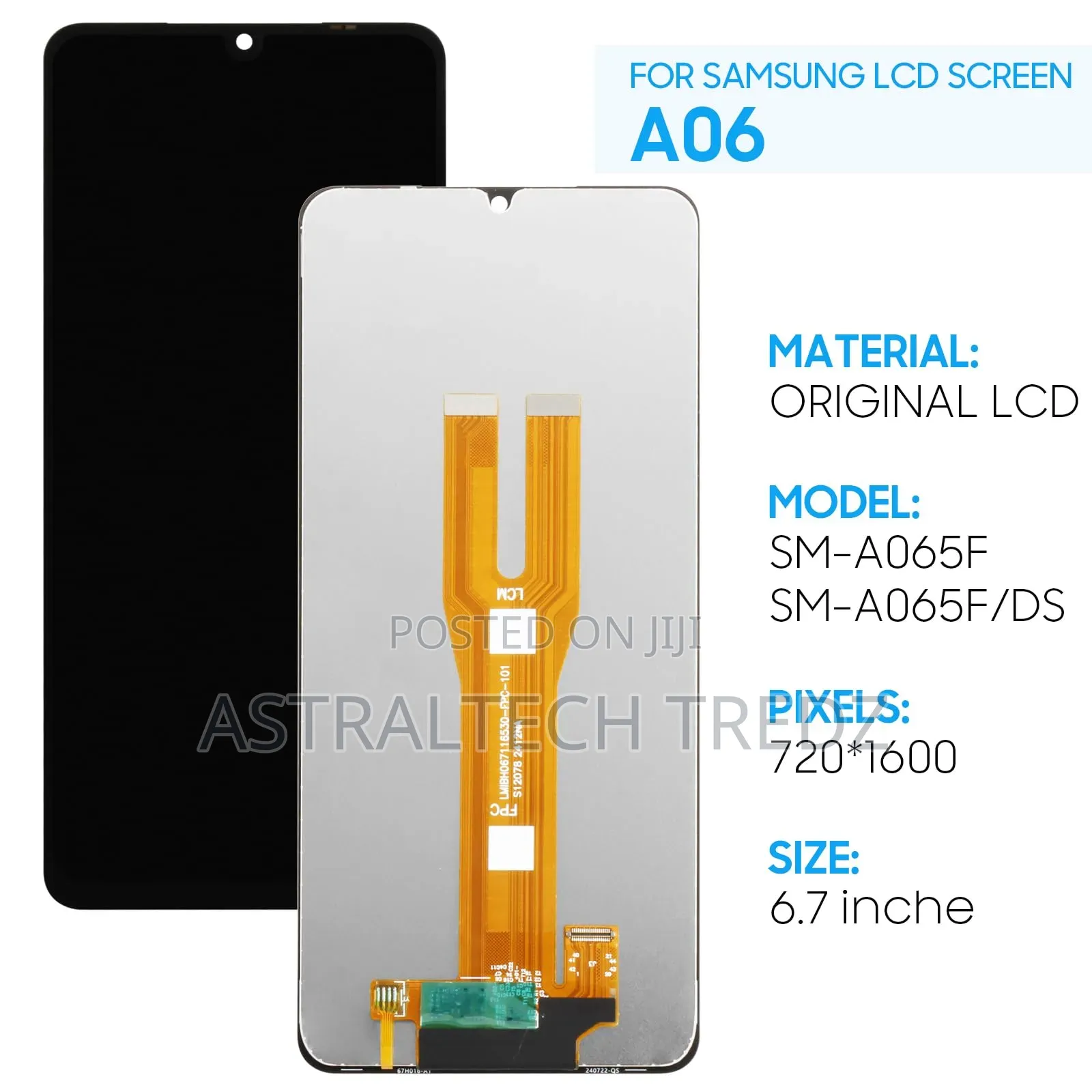 Samsung A05 A06 A07 LCD/Screen Repair Battery Glass Protector.