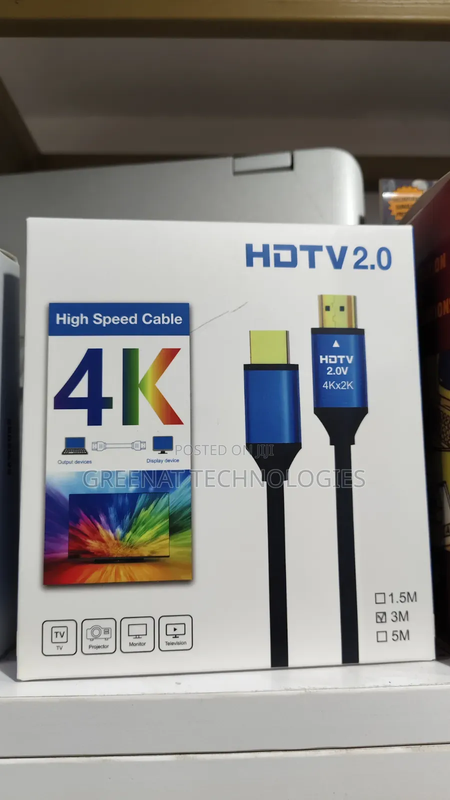HDTV 2.0 High Speed HDMI Cable 3M 4Kx2K HDMI Cable 48Gbps Gold