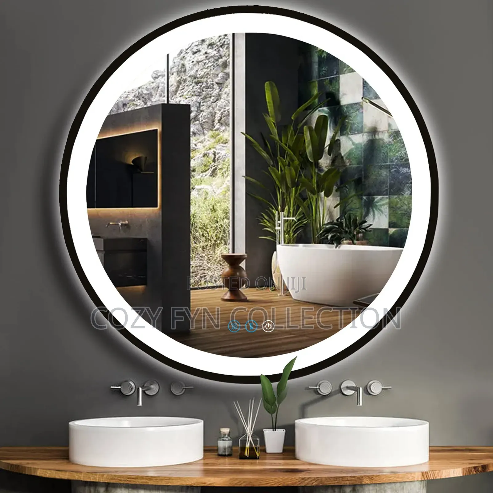 Circular LED Mirror