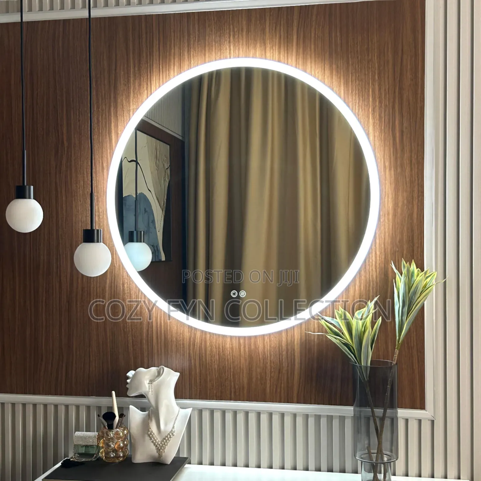 Circular LED Mirror
