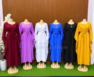 Ladies Plus Size/Free Size Maxi Dresses With Belt
