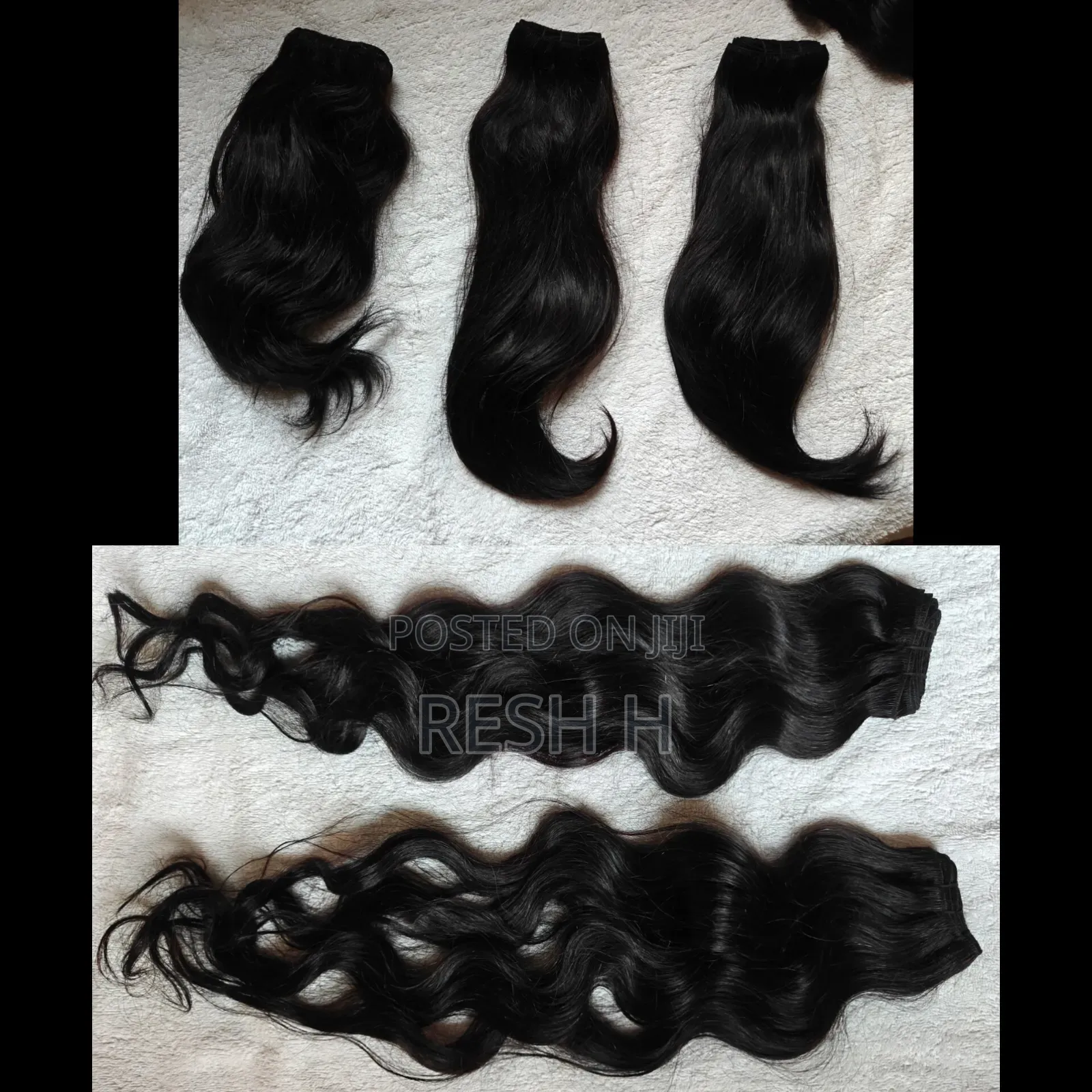Pure Virgin Human Hair Bundles, Closures - Made in India