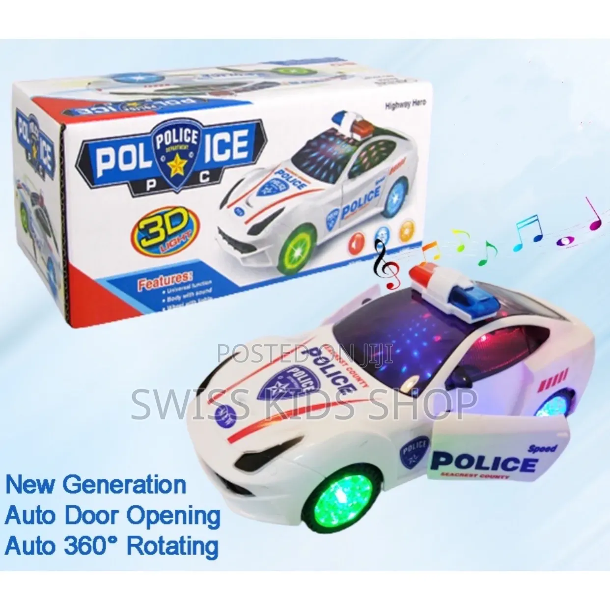 Toy Police Car With Lights and Siren