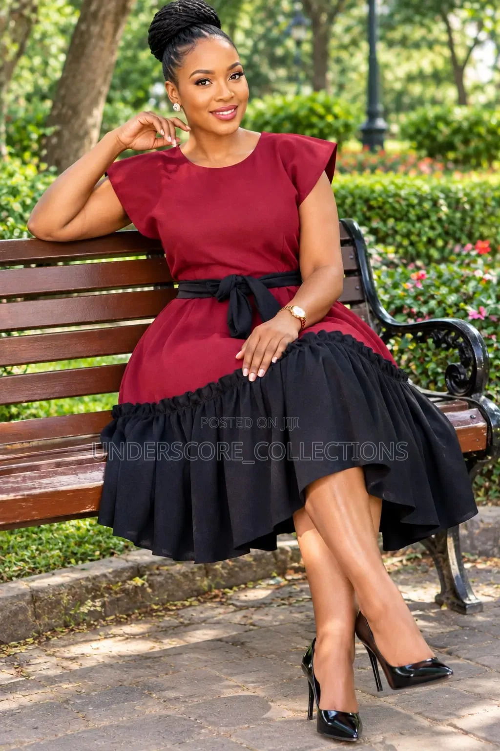 Double Coloured Girlie Skater Dresses