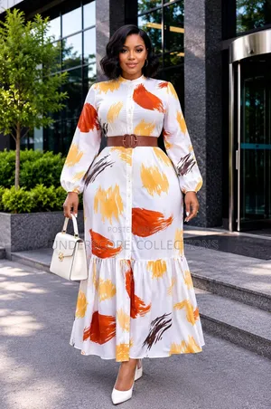 Ladies Popping Colored Maxi Dresses