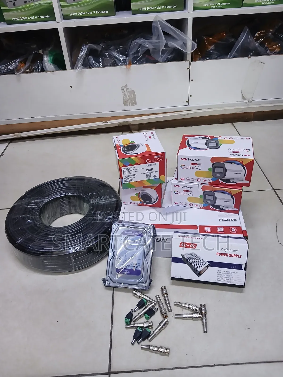 Hikvision CCTV Kit 4CH With 2 Dome Cameras – ColorVu Night Vision
