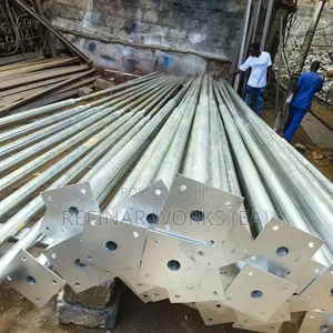 Fabricated Steel Streetlight Poles for Nairobi Lighting Works