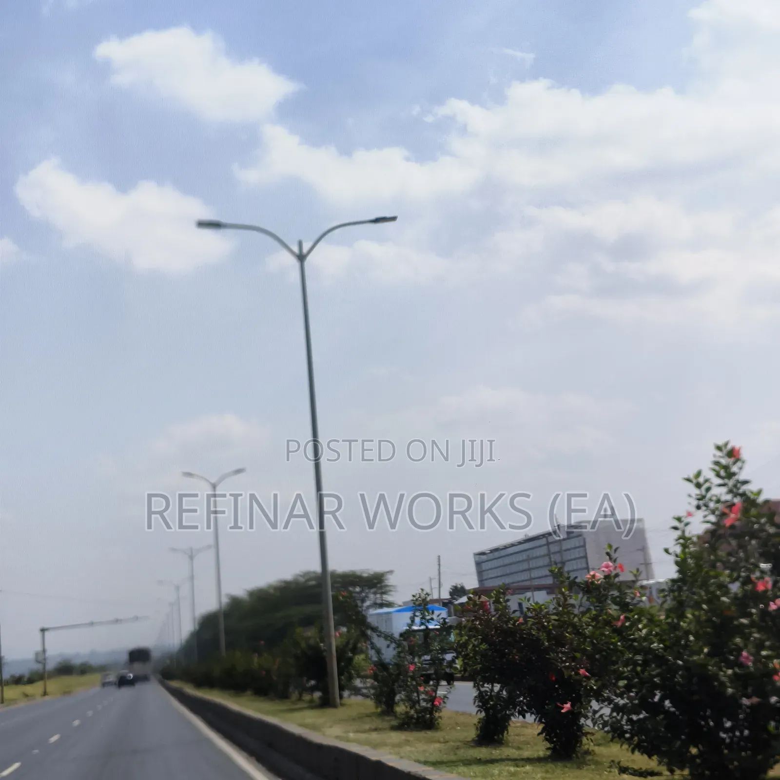 Fabricated Steel Streetlight Poles for Nairobi Lighting Works