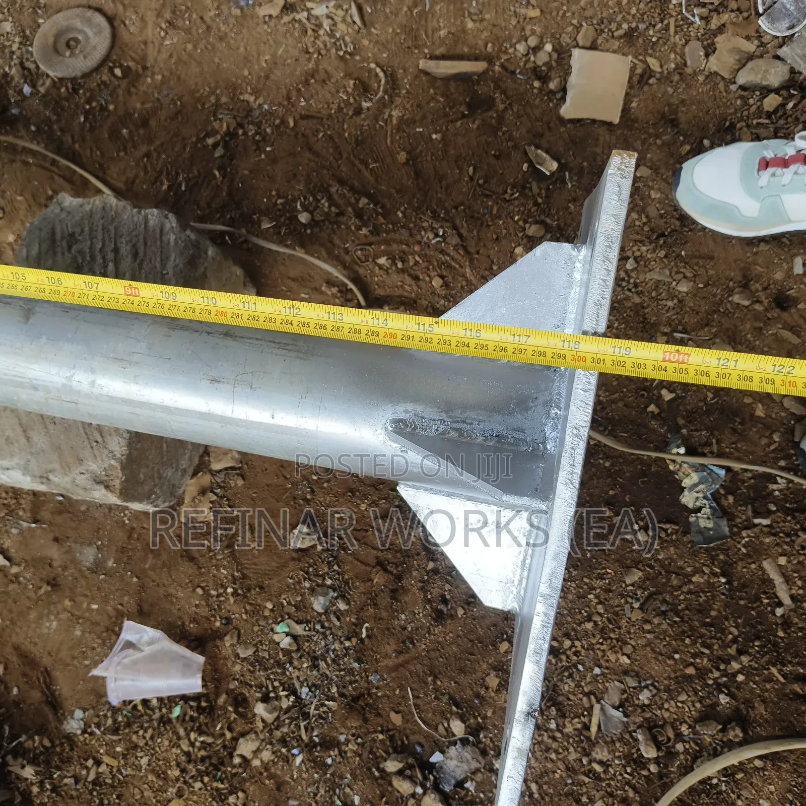 Fabricated Steel Streetlight Poles for Nairobi Lighting Works