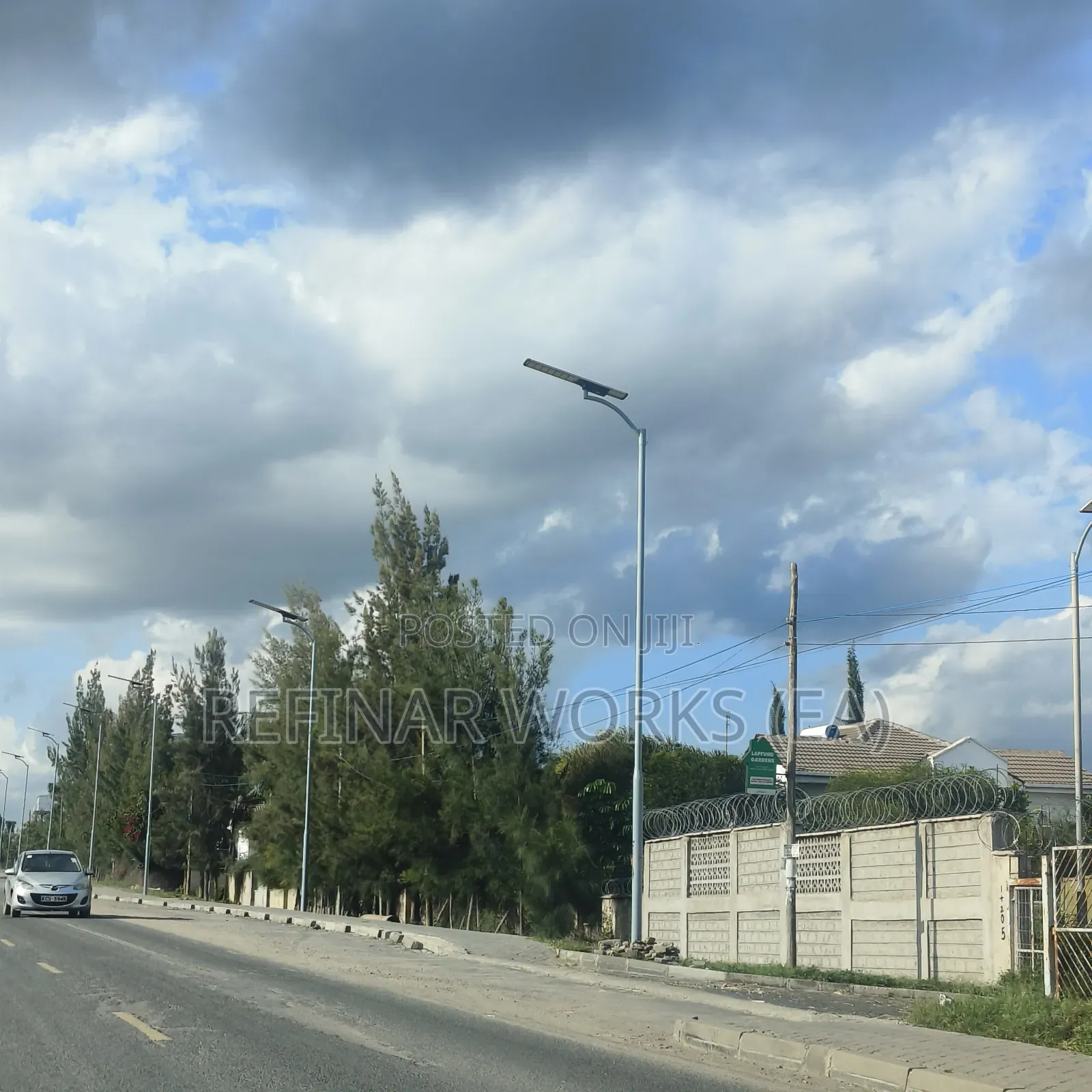 Fabricated Steel Streetlight Poles for Nairobi Lighting Works