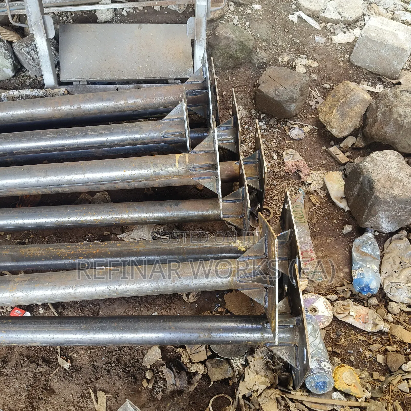Fabricated Steel Streetlight Poles for Nairobi Lighting Works
