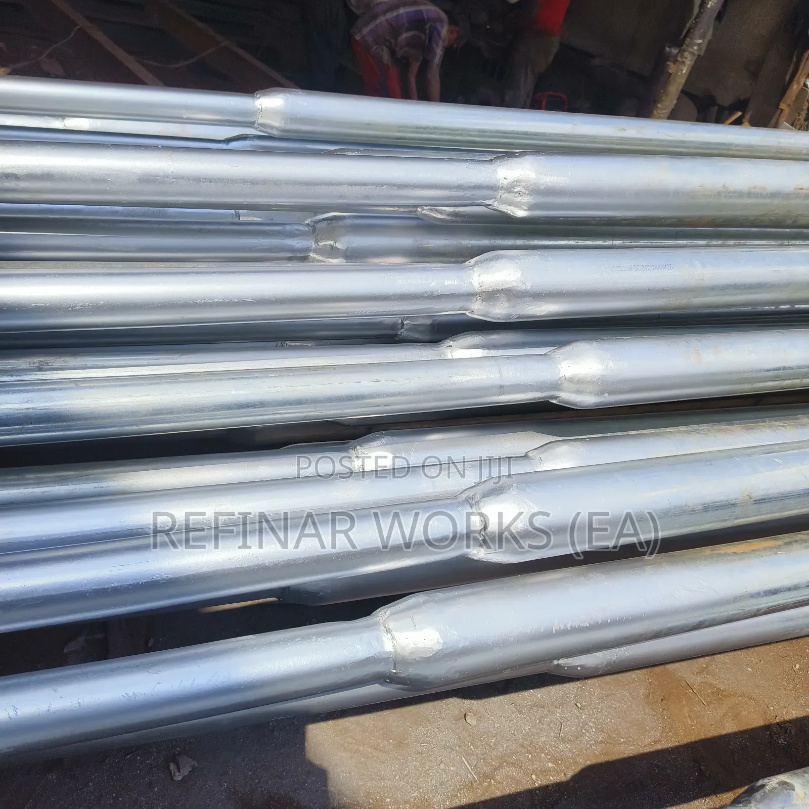 Fabricated Steel Streetlight Poles for Nairobi Lighting Works