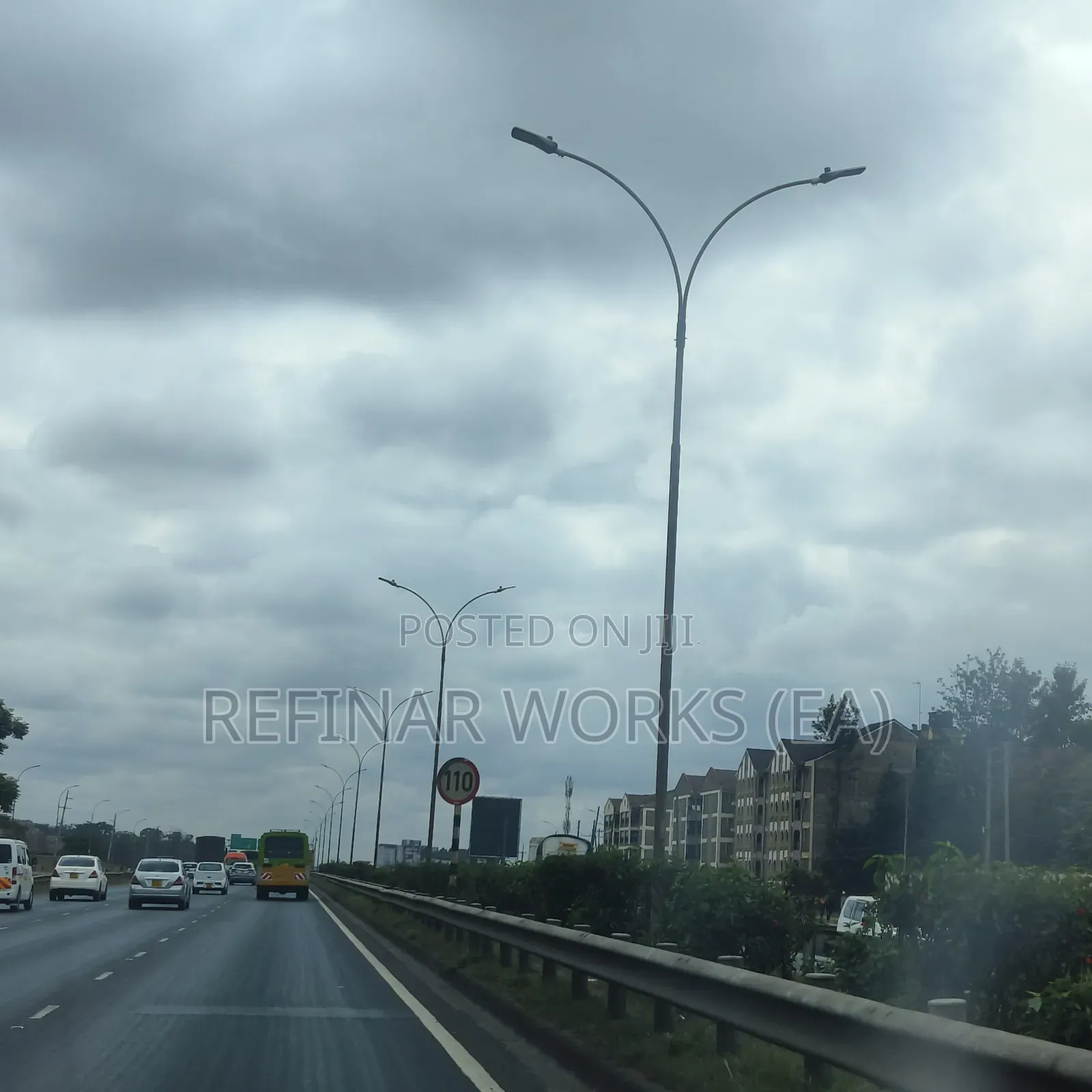 Single Arm and Double Arm Streetlight Poles Fabrications in Nairobi