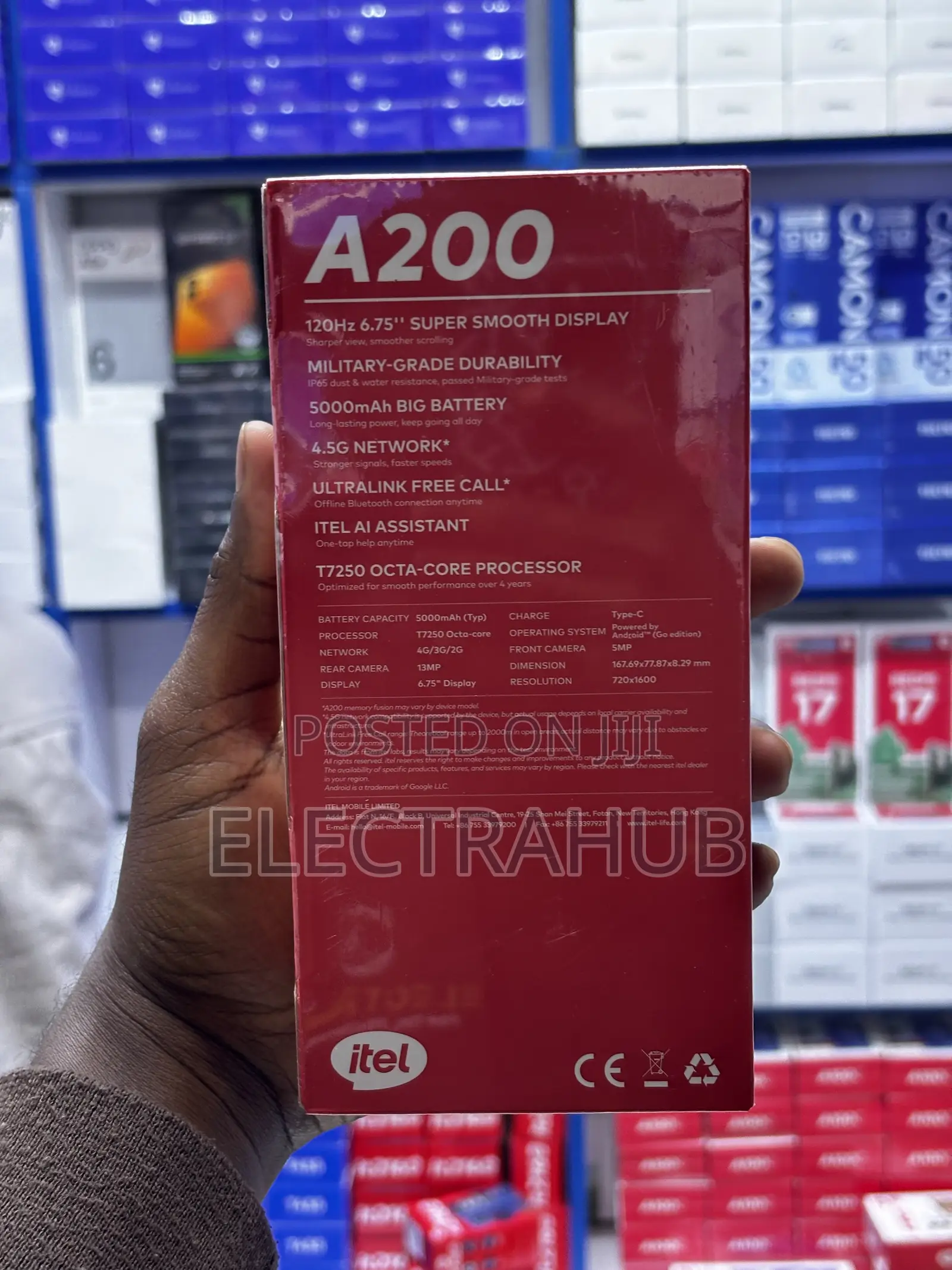 New Itel A200+ 64 GB Black