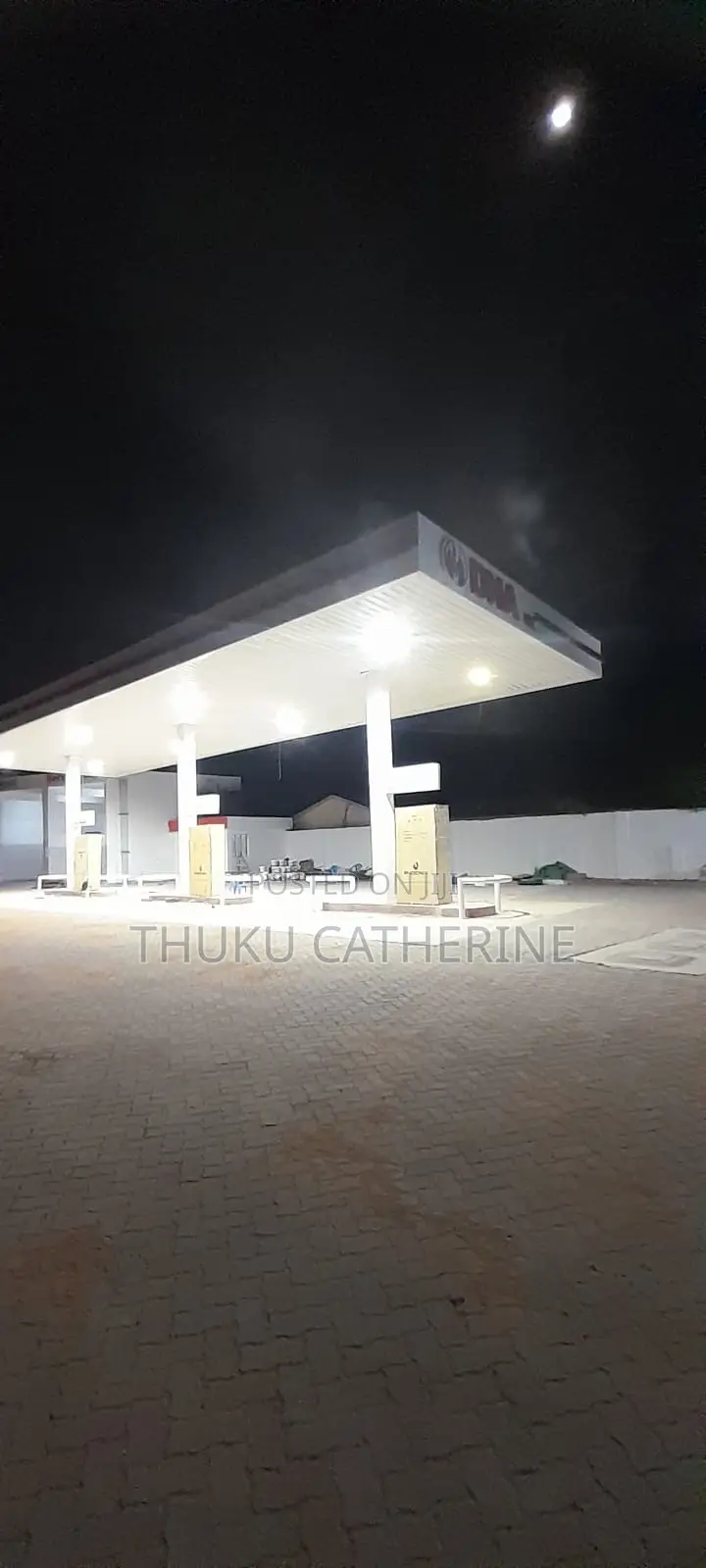 Modern Petrol Station Construction