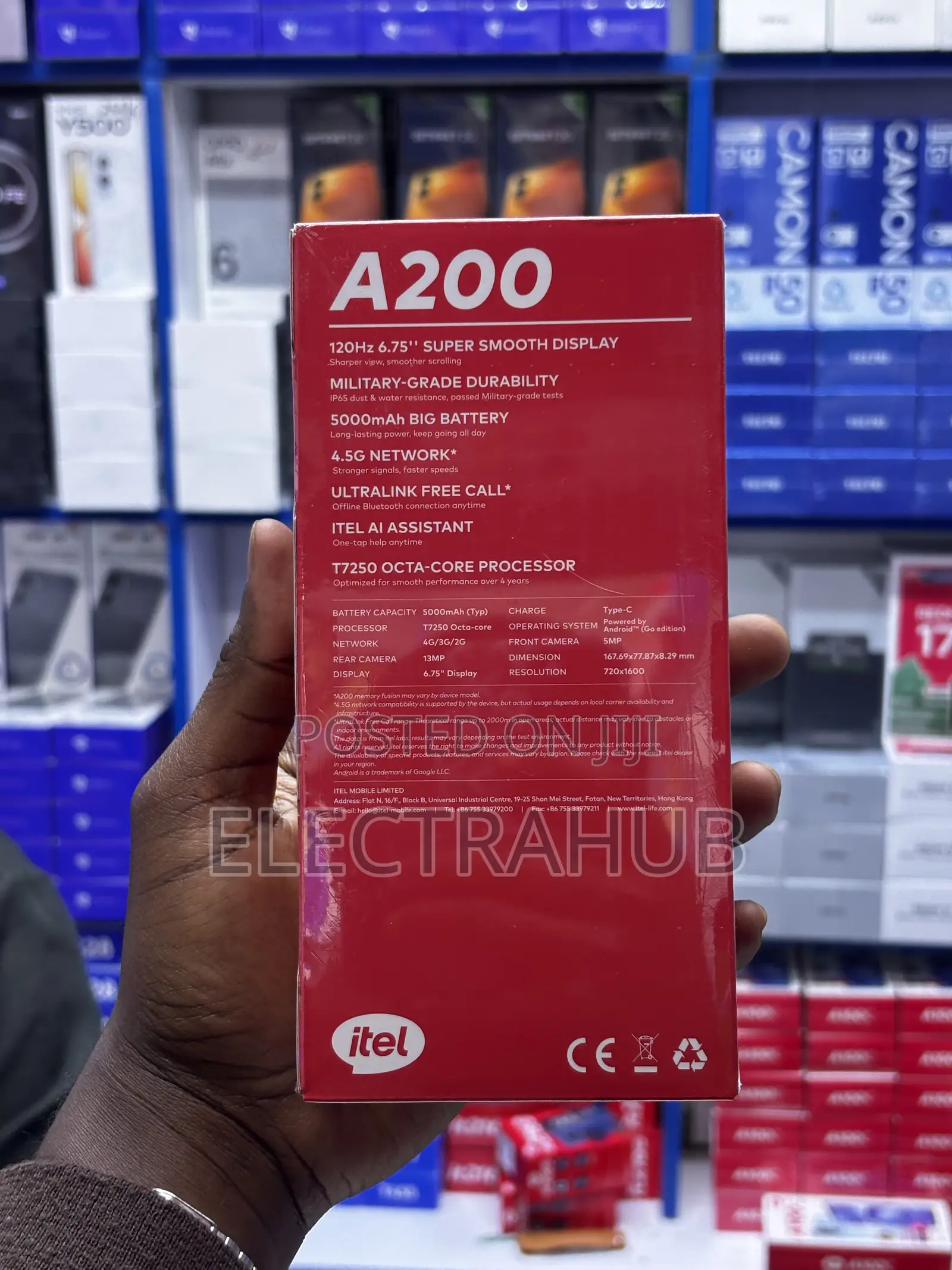 New Itel A200+ 128 GB Gray