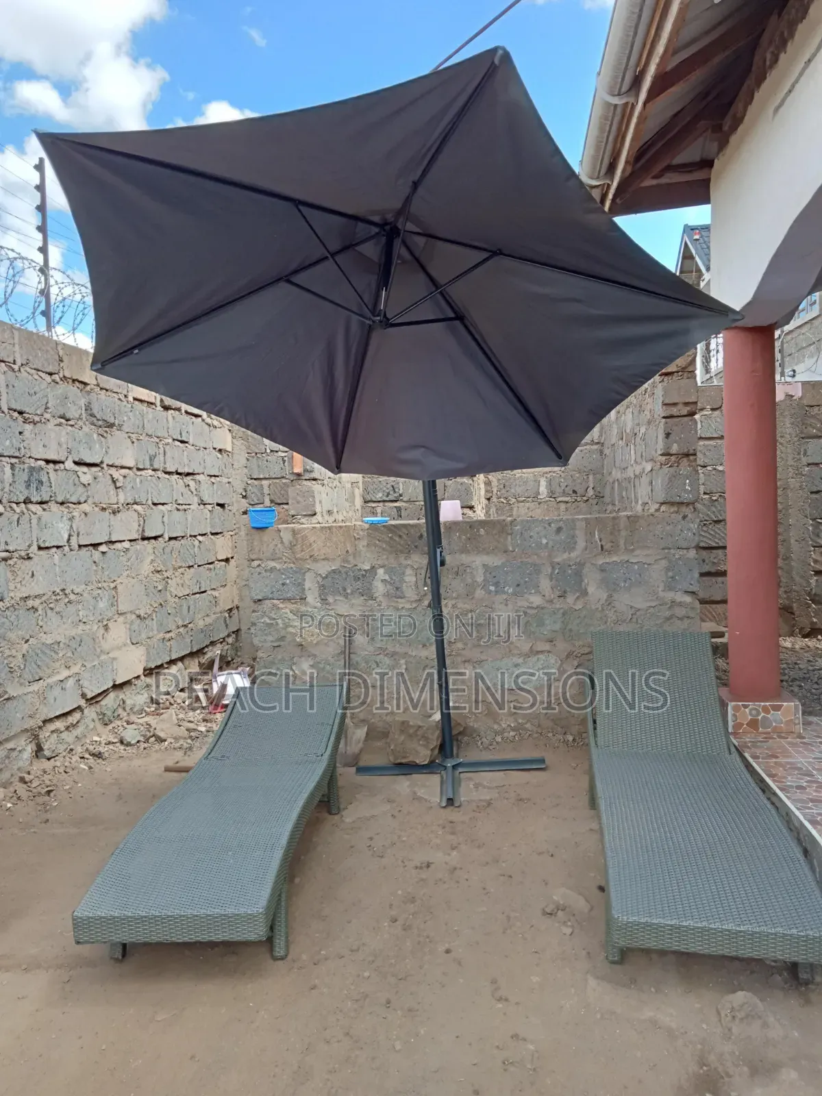 2 Beach Sunbed With Mattresses