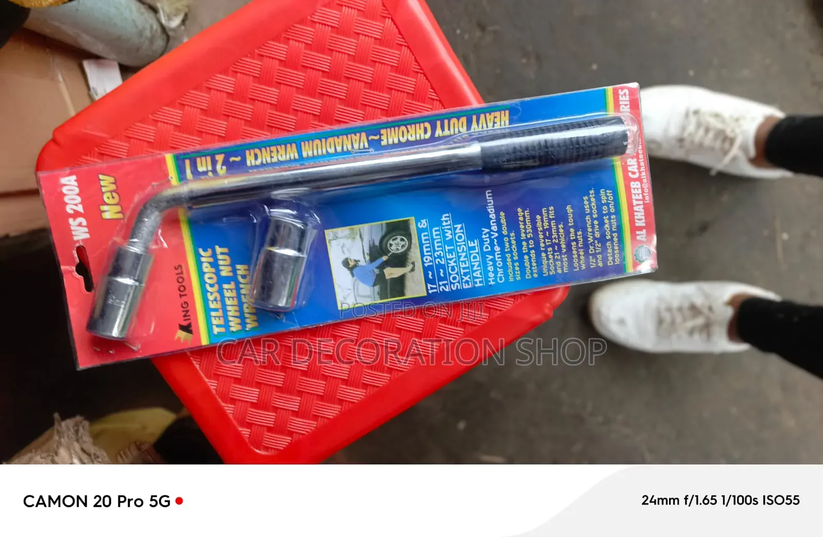 17-19/21_23mm Socket With Extendable Handle