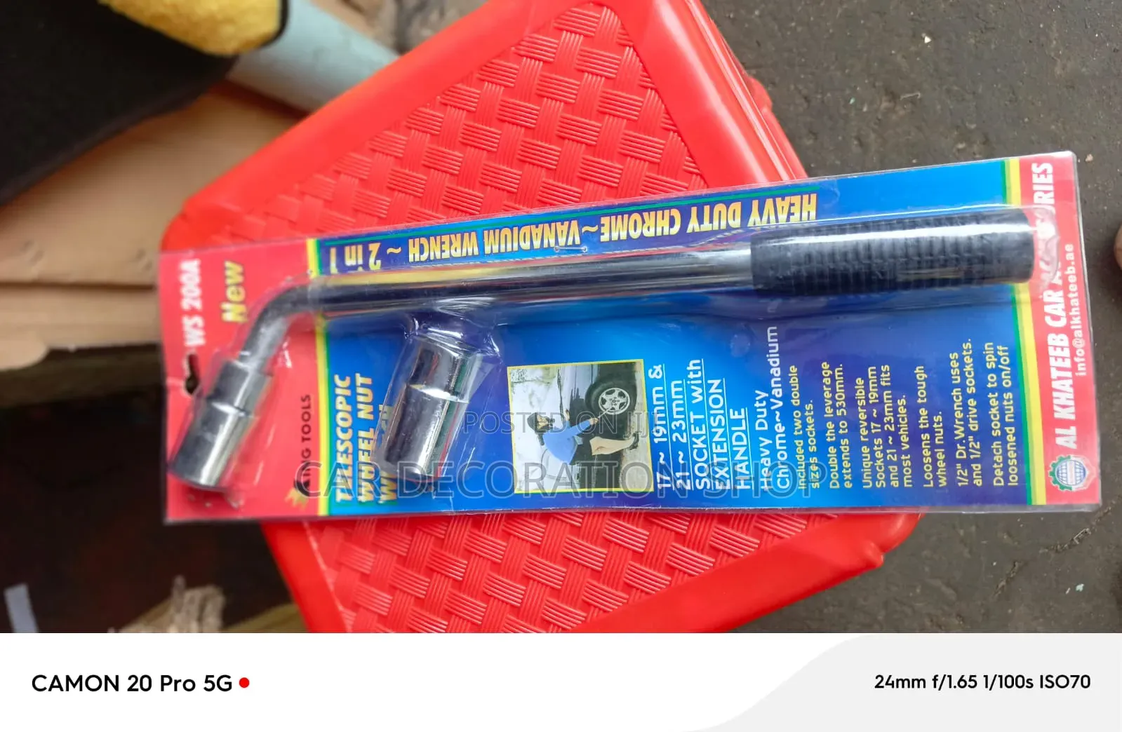 2in1 Telescopic Wrench With Extendable Handle Reversible Sockets