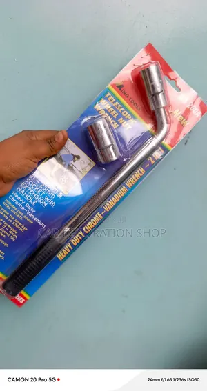 2in1 Chrome Vanadium Steel Wheel Dual Size Nut Spanner With Handle