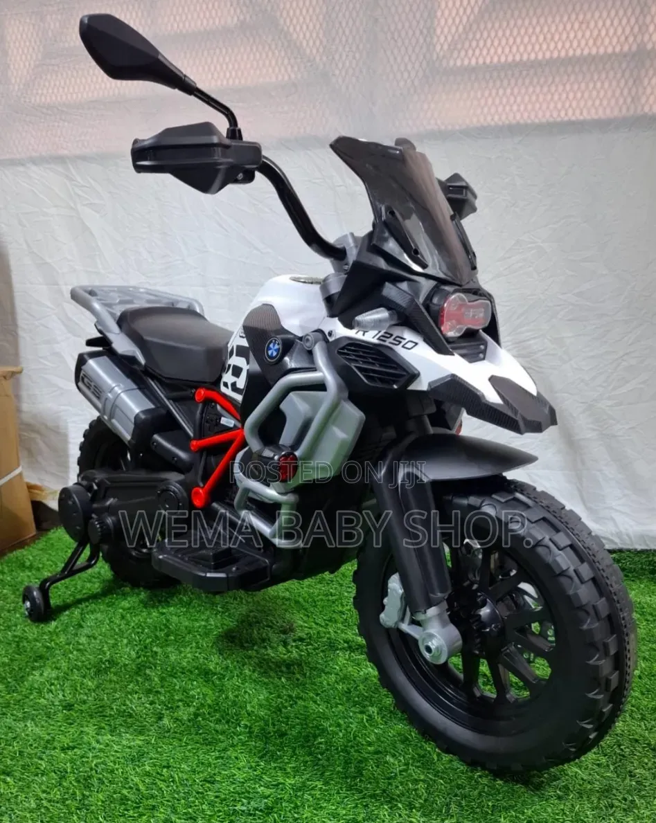 Kids' Electric Ride-on Motorbike With Training Wheels(2-10yrs).