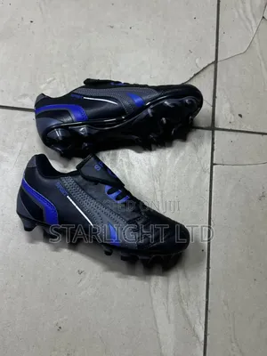 Black Blue Sports Football Boots 31-45