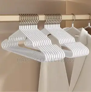 *Thickened* 10pcs Clothes Hangers With Antislip Stainless Steel Hook