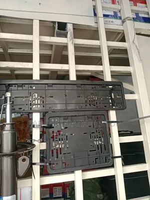 Plastic Number Plates Holder Set Mounting Bracket