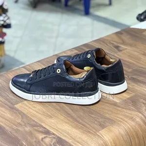 All Black Aldo Genuine Leather Sneakers