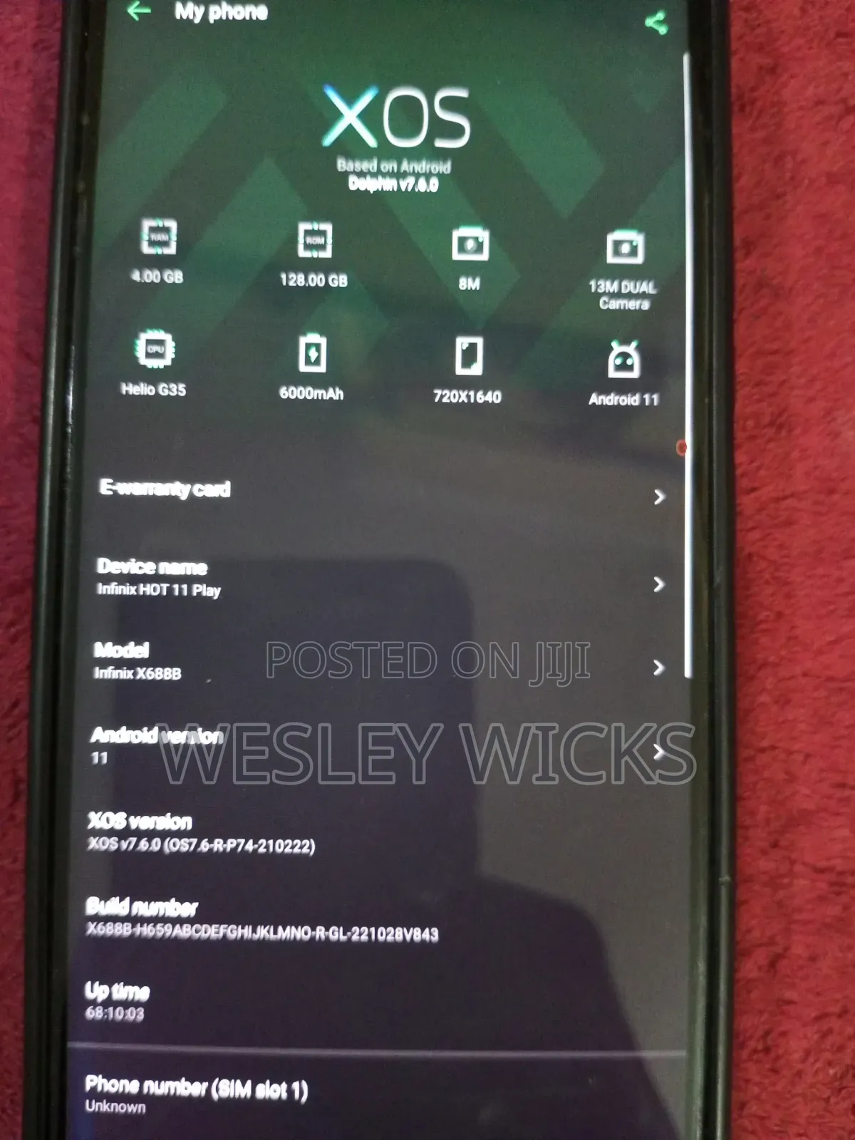 Infinix Hot 11 Play 128 GB